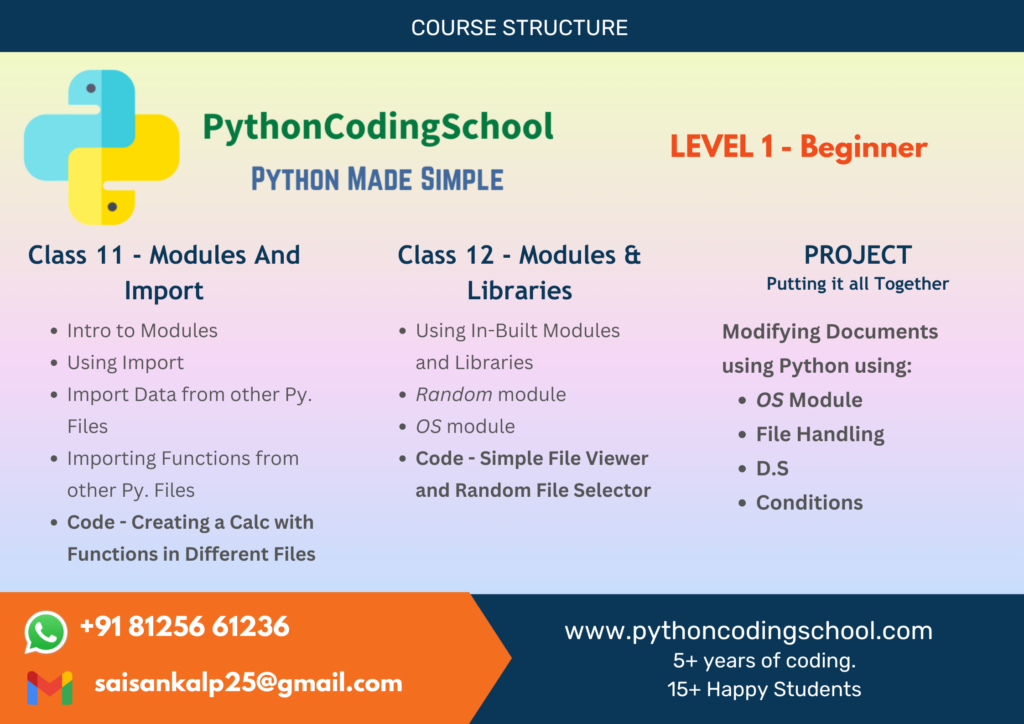 11-12 Summer Python Coding Classes Charlotte NC USA
