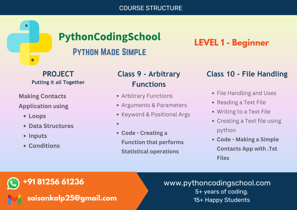 9-10 Python Coding Summer Courses 2024
